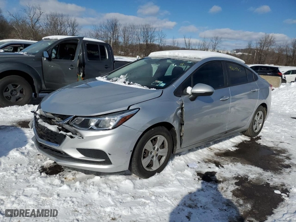 2018 Chevrolet Cruze LS with VIN 1G1BC5SM0J7149524, listed as a Copart auction lot 42113905 with 84,406 mi miles and Salvage Title. Bid and sale history available at carsss.com. Image 1.