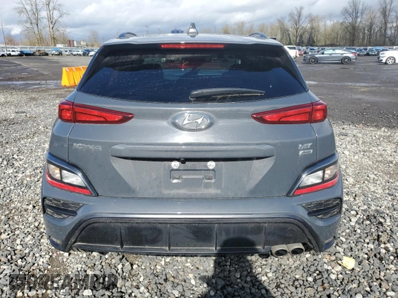 2023 Hyundai Kona N Line with VIN KM8K3CA31PU021562, listed as a Copart auction lot 47849535 with 12,428 mi miles and Salvage Title. Bid and sale history available at carsss.com. Image 6.