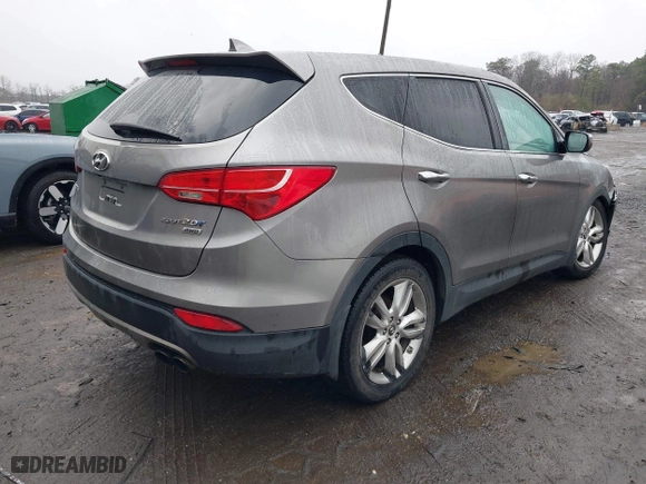2013 Hyundai Santa Fe 2.0T Sport with VIN 5XYZWDLA3DG050022, listed as a IAAI auction lot 41957421 with 196,348 mi miles. Bid and sale history available at carsss.com. Image 4.