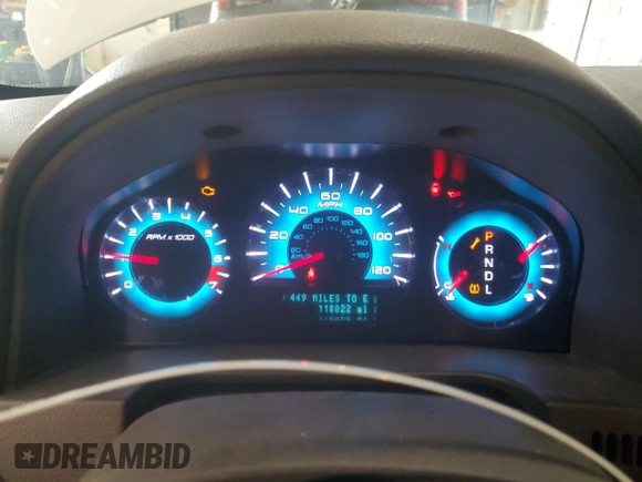 2010 Ford Fusion SE with VIN 3FAHP0HA5AR423370, listed as a Copart auction lot 60321275 with 118,822 mi miles and Salvage title. Bid and sale history available at DreamBid. Image 9.
