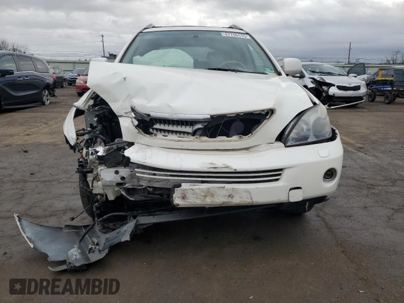2008 Lexus RX 400h with VIN JTJGW31U182008928, listed as a Copart auction lot 47746115 with 158,183 mi miles and Salvage Title. Bid and sale history available at DreamBid. Image 5.