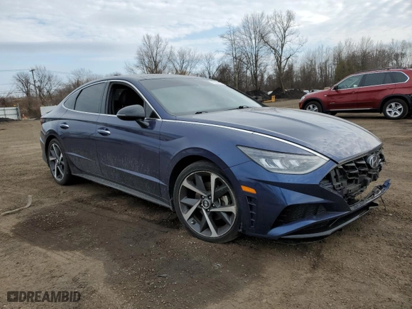 2022 Hyundai Sonata SEL Plus with VIN 5NPEJ4J25NH140789, listed as a Copart auction lot 47568795 with 83,231 mi miles and Salvage Title. Bid and sale history available at carsss.com. Image 4.