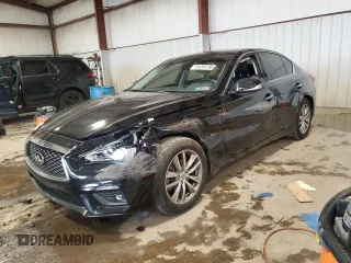 2020 Infiniti Q50 3.0t LUXE with VIN JN1EV7AR5LM253506, listed as a Copart auction lot 44204785 with 43,312 mi miles and Salvage Title. Bid and sale history available at carsss.com. Image 1.