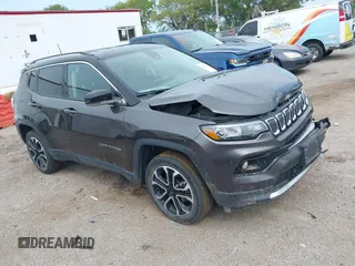 2022 Jeep Compass (RED) Edition with VIN 3C4NJDCB2NT145297, listed as a IAAI auction lot 40113566 with 40,689 mi miles. Bid and sale history available at carsss.com. Image 1.
