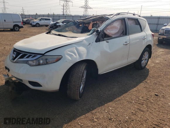 2011 Nissan Murano SL with VIN JN8AZ1MW6BW175548, listed as a Copart auction lot 64271424 with 0 mi miles and Salvage Title. Bid and sale history available at carsss.com. Image 1.