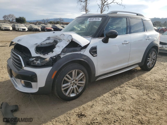 2018 MINI Countryman Cooper with VIN WMZYS7C35J3F44329, listed as a Copart auction lot 46487975 with 64234 miles and Salvage Title. Bid and sale history available at carsss.com. Image 1.