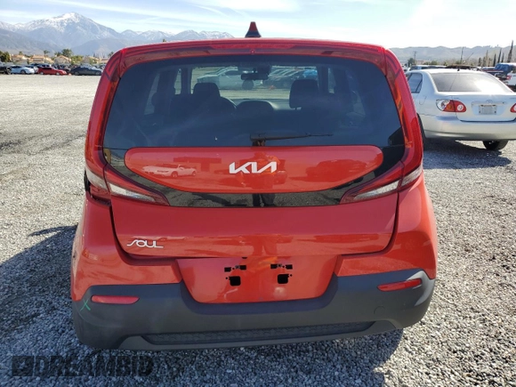 2022 Kia Soul LX with VIN KNDJ23AU0N7183707, listed as a Copart auction lot 47773255 with 30,228 mi miles and Salvage Title. Bid and sale history available at carsss.com. Image 6.