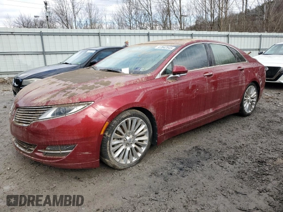 2014 Lincoln MKZ with VIN 3LN6L2GK2ER831507, listed as a Copart auction lot 47842545 with Not Provided miles and Salvage Title. Bid and sale history available at DreamBid. Image 1.