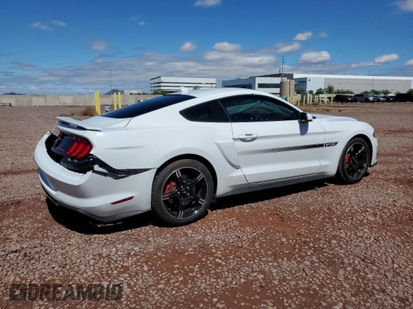 2021 Ford Mustang GT with VIN 1FA6P8CF9M5146397, listed as a Copart auction lot 58664255 with 19,236 mi miles and Salvage title. Bid and sale history available at DreamBid. Image 3.