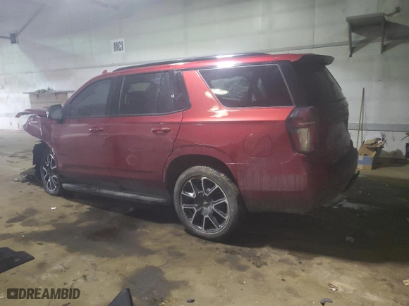 2021 Chevrolet Tahoe RST with VIN 1GNSKRKTXMR308574, listed as a Copart auction lot 89366675 with 0 mi miles and Non Repairable. Bid and sale history available at carsss.com. Image 2.