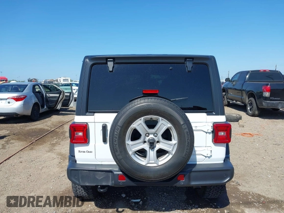 2021 Jeep Wrangler Unlimited Willys with VIN 1C4HJXDN7MW535893, listed as a IAAI auction lot 41984525 with 61,945 mi miles and . Bid and sale history available at DreamBid. Image 17.