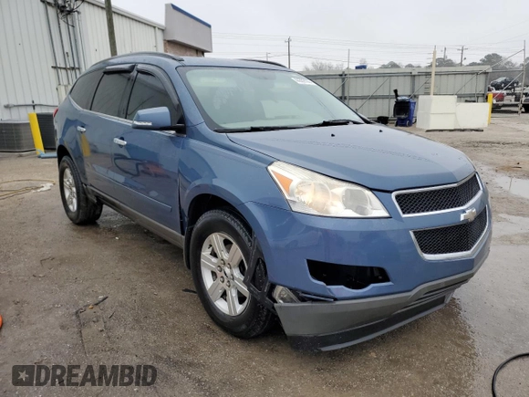 2012 Chevrolet Traverse 1LT with VIN 1GNKRGED1CJ315771, listed as a Copart auction lot 44352535 with 185,871 mi miles and Salvage Title. Bid and sale history available at DreamBid. Image 4.
