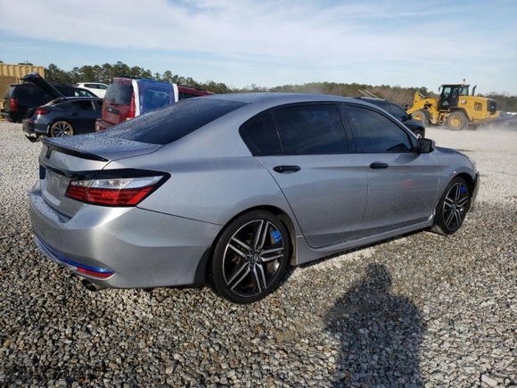 2016 Honda Accord Sedan Sport with VIN 1HGCR2F50GA179518, listed as a Copart auction lot 46527675 with 191,010 mi miles and Salvage Title. Bid and sale history available at carsss.com. Image 3.
