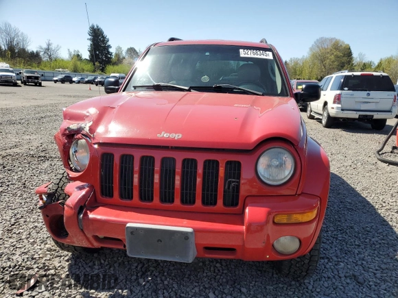 2002 Jeep Liberty Limited with VIN 1J8GL58K42W328443, listed as a Copart auction lot 52768345 with 218,459 mi miles and Salvage title. Bid and sale history available at DreamBid. Image 5.