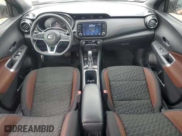 2021 Nissan Kicks SR with VIN 3N1CP5DV8ML559898, listed as a Copart auction lot 48545595 with 31,822 mi miles and Salvage Title. Bid and sale history available at DreamBid. Image 8.