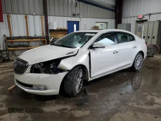 2014 Buick LaCrosse Premium II with VIN 1G4GF5G36EF175492, listed as a Copart auction lot 80442094 with 148,046 mi miles and Salvage Title. Bid and sale history available at carsss.com. Image 1.