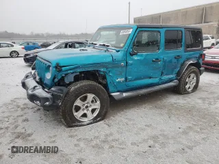 2019 Jeep Wrangler Unlimited Sport with VIN 1C4HJXDG8KW659203, listed as a Copart auction lot 45093855 with 61,934 mi miles and Salvage title. Bid and sale history available at DreamBid. Image 1.