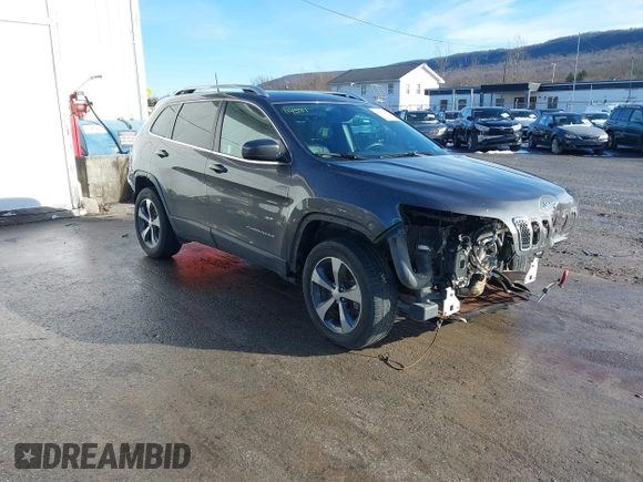 2019 Jeep Cherokee Limited z VIN 1C4PJMDX0KD125991, wystawiony jako IAAI lot #41101916 z przebiegiem 76 867 mil mil oraz . Historia ofert i sprzedaży dostępna na DreamBid. Obrazek 1.