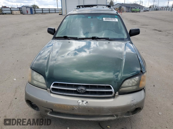 2001 Subaru Legacy Outback with VIN 4S3BH675916654192, listed as a Copart auction lot 48062875 with 186,247 mi miles and Salvage title. Bid and sale history available at DreamBid. Image 5.