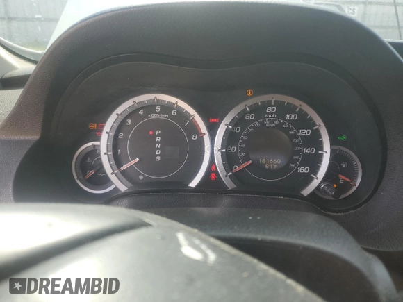 2010 Acura TSX with VIN JH4CU2F62AC002145, listed as a Copart auction lot 58056325 with 181,660 mi miles and Salvage title. Bid and sale history available at DreamBid. Image 9.