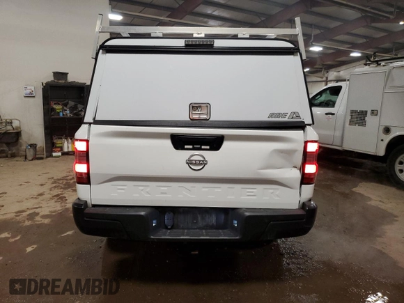 2024 Nissan Frontier S with VIN 1N6ED1CL5RN607496, listed as a Copart auction lot 50580225 with 7,204 mi miles and Salvage Title. Bid and sale history available at DreamBid. Image 6.