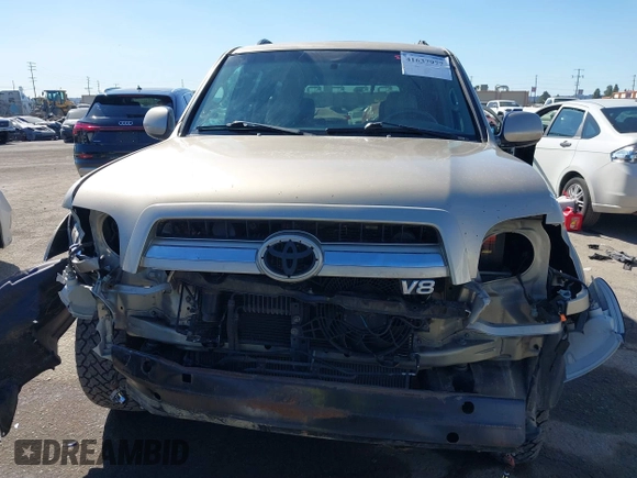 2005 Toyota Sequoia Limited with VIN 5TDZT38A05S252493, listed as a IAAI auction lot 41637977 with 244,217 mi miles and . Bid and sale history available at DreamBid. Image 13.