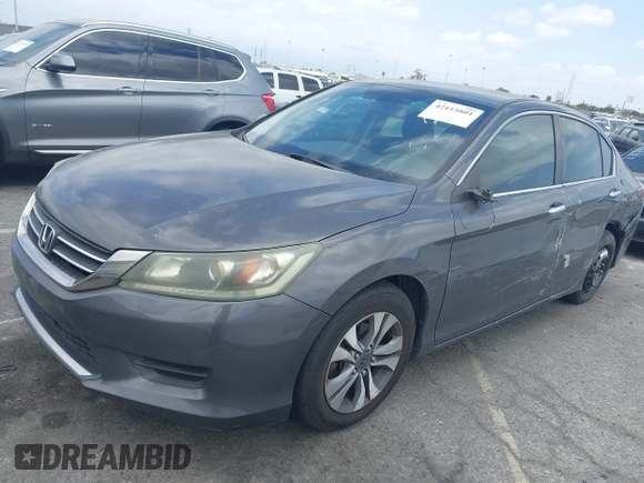 2013 Honda Accord LX z VIN 1HGCR2F35DA170016, wystawiony jako IAAI lot #42115801 z przebiegiem 177 986 mil mil oraz . Historia ofert i sprzedaży dostępna na DreamBid. Obrazek 2.