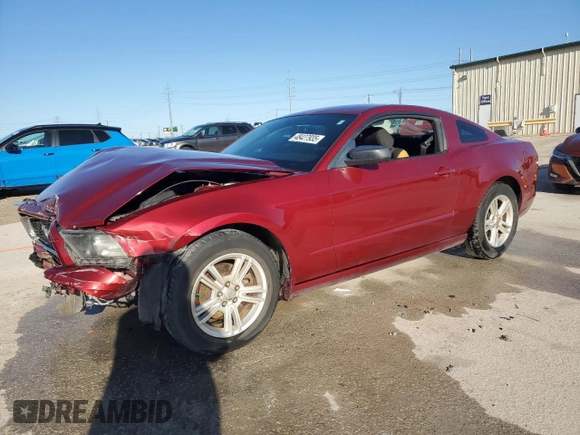 2014 Ford Mustang V6 with VIN 1ZVBP8AM0E5204583, listed as a Copart auction lot 48427935 with 114,307 mi miles and Salvage Title. Bid and sale history available at carsss.com. Image 1.