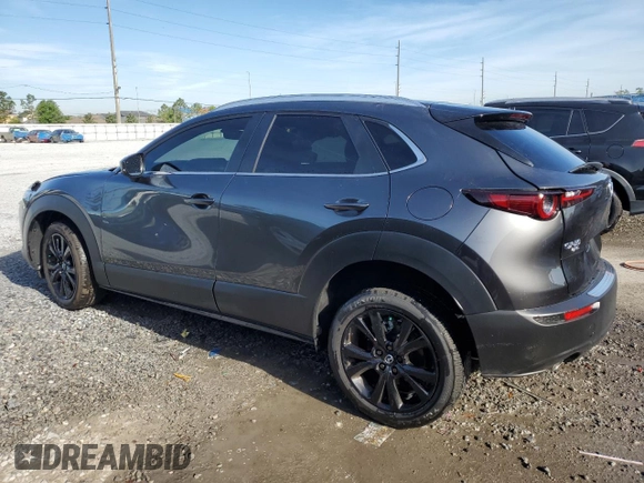 2025 Mazda CX-30 2.5 S Select Sport with VIN 3MVDMBBM4SM787924, listed as a Copart auction lot 50571185 with 1,608 mi miles and Salvage Title. Bid and sale history available at carsss.com. Image 2.