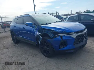 2019 Chevrolet Blazer RS z VIN 3GNKBERS3KS612362, wystawiony jako IAAI lot #41978218 z przebiegiem 90 242 mil mil oraz . Historia ofert i sprzedaży dostępna na DreamBid. Obrazek 1.