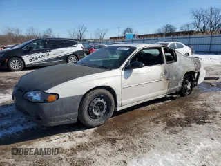 2003 Chevrolet Monte Carlo SS with VIN 2G1WX12K239416421, listed as a Copart auction lot 44864415 with 134,356 mi miles and Salvage Title. Bid and sale history available at carsss.com. Image 1.