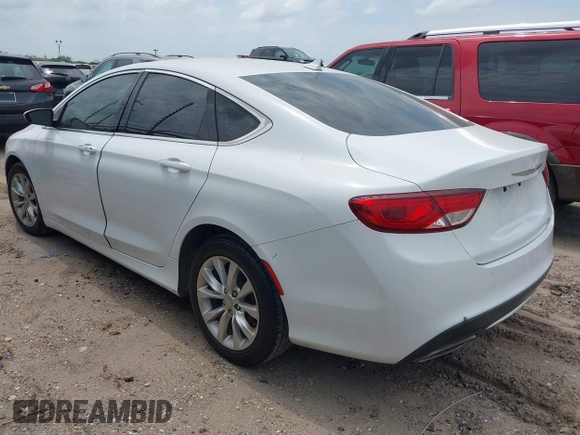 2015 Chrysler 200 C with VIN 1C3CCCCGXFN631935, listed as a IAAI auction lot 42144521 with 157,531 mi miles. Bid and sale history available at carsss.com. Image 3.