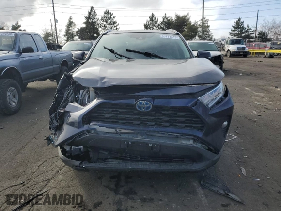2021 Toyota RAV4 Hybrid XLE with VIN 2T3RWRFV3MW108921, listed as a Copart auction lot 43737815 with 86,795 mi miles and Salvage Title. Bid and sale history available at carsss.com. Image 5.