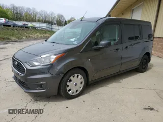 2019 Ford Transit Connect XLT z VIN NM0GE9F23K1390051, wystawiony jako Copart lot #53732025 z przebiegiem 90 568 mil mil oraz Czysty tytuł • Clean title. Historia ofert i sprzedaży dostępna na DreamBid. Obrazek 1.