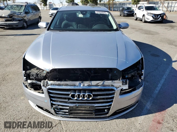 2015 Audi A8 L 4.0T with VIN WAU32AFD6FN039126, listed as a Copart auction lot 47020945 with 137,133 mi miles and Salvage Title. Bid and sale history available at carsss.com. Image 5.