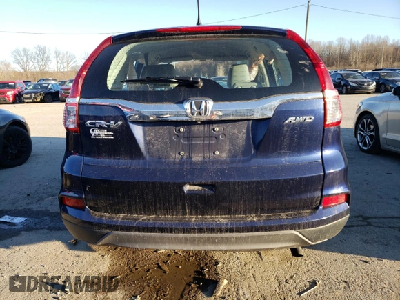 2015 Honda CR-V LX with VIN 5J6RM4H31FL119209, listed as a Copart auction lot 47818315 with 143,023 mi miles and Salvage Title. Bid and sale history available at DreamBid. Image 6.