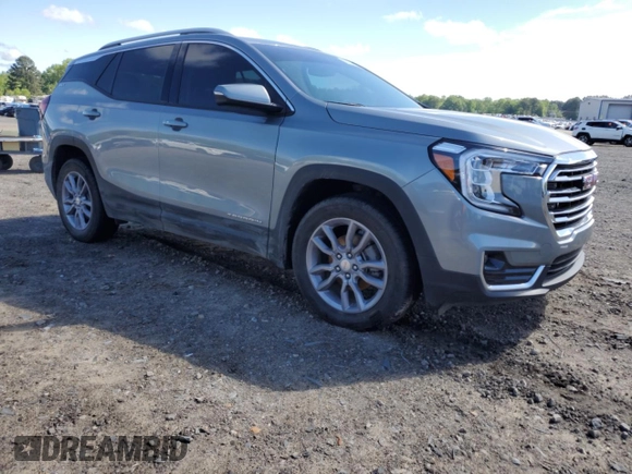 2023 GMC Terrain SLT with VIN 3GKALPEG4PL271042, listed as a Copart auction lot 53159875 with 25,528 mi miles and Salvage title. Bid and sale history available at DreamBid. Image 4.