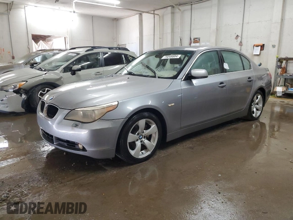 2005 BMW 5 Series 530i with VIN WBANA73565CR58629, listed as a Copart auction lot 75048804 with Not Provided miles and Non Repairable. Bid and sale history available at DreamBid. Image 1.