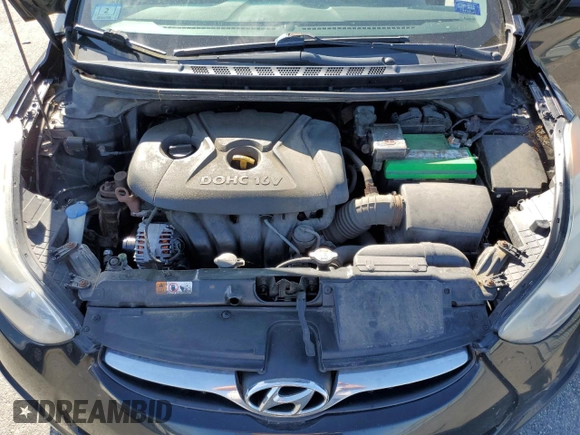 2013 Hyundai Elantra GLS with VIN 5NPDH4AE9DH257856, listed as a Copart auction lot 61301275 with 260,250 mi miles and Clean title. Bid and sale history available at DreamBid. Image 11.