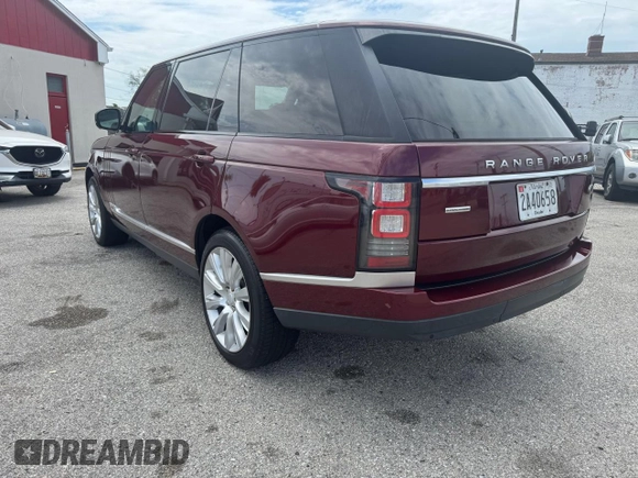2015 Land Rover Range Rover Supercharged with VIN SALGS3TF5FA226038, listed as a Copart auction lot 58631935 with 125,000 mi miles and Clean title. Bid and sale history available at DreamBid. Image 3.
