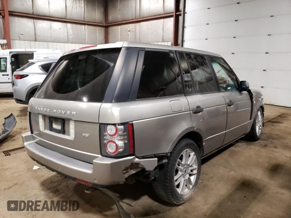 2010 Land Rover Range Rover HSE with VIN SALME1D47AA308857, listed as a Copart auction lot 77807334 with 122,216 mi miles and Salvage Title. Bid and sale history available at carsss.com. Image 3.