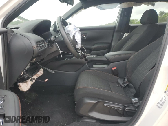 2023 Honda HR-V Sport with VIN 3CZRZ1H57PM706984, listed as a Copart auction lot 51182275 with 19,552 mi miles and Salvage Title. Bid and sale history available at carsss.com. Image 7.