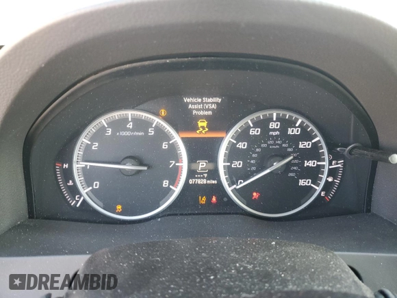2018 Acura RDX w/Advance Pkg with VIN 5J8TB3H74JL012518, listed as a Copart auction lot 43833485 with 77,828 mi miles and Salvage Title. Bid and sale history available at carsss.com. Image 9.