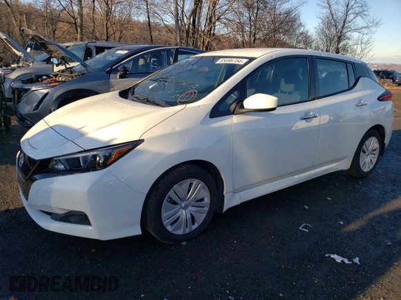 2024 Nissan LEAF S z VIN 1N4AZ1BV8RC556311, wystawiony jako Copart lot #85696754 z przebiegiem 1 279 mil mil oraz Szkoda całkowita • Salvage title. Historia ofert i sprzedaży dostępna na DreamBid. Obrazek 1.