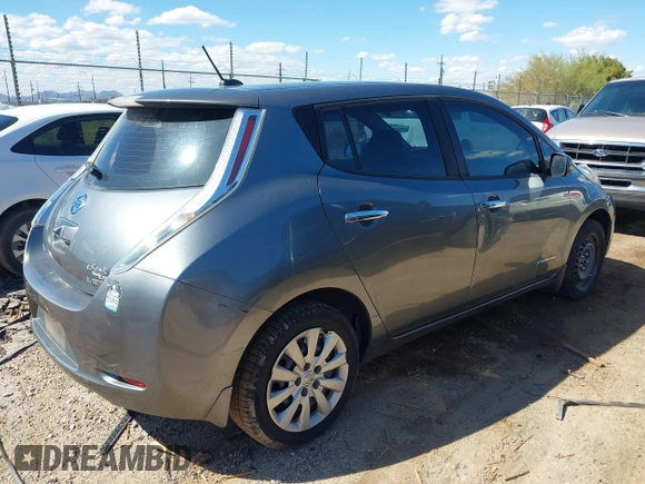 2015 Nissan LEAF SV with VIN 1N4AZ0CP2FC314782, listed as a IAAI auction lot 41786599 with 84,583 mi miles and . Bid and sale history available at DreamBid. Image 4.