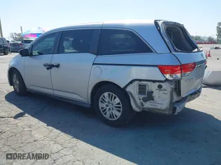2014 Honda Odyssey LX with VIN 5FNRL5H24EB008838, listed as a IAAI auction lot 41987432 with 276,432 mi miles. Bid and sale history available at carsss.com. Image 3.