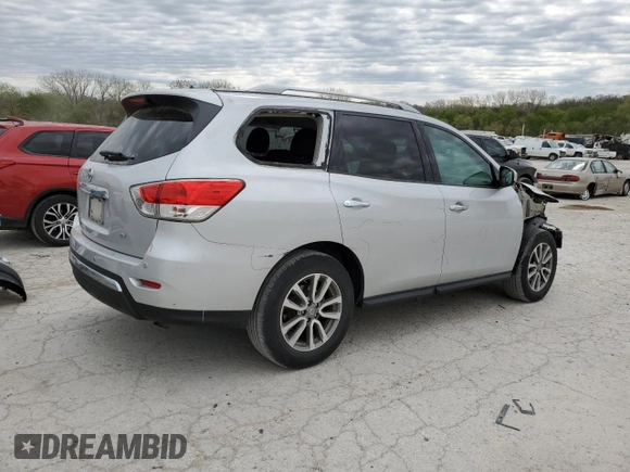 2016 Nissan Pathfinder SV with VIN 5N1AR2MN9GC637002, listed as a Copart auction lot 53257125 with 148,651 mi miles and Salvage Title. Bid and sale history available at carsss.com. Image 3.