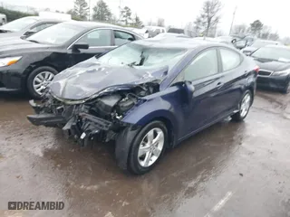 2013 Hyundai Elantra Limited PZEV with VIN 5NPDH4AE4DH274970, listed as a IAAI auction lot 41516122 with 1 mi miles. Bid and sale history available at carsss.com. Image 2.