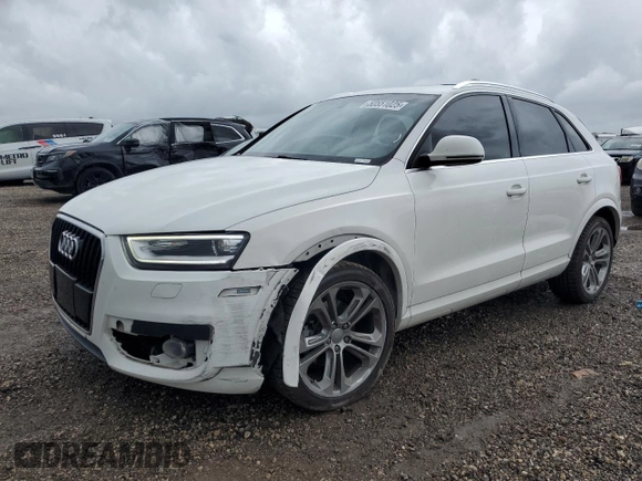 2015 Audi Q3 Prestige z VIN WA1GFCFS2FR010275, wystawiony jako Copart lot #50551025 z przebiegiem 12 822 mil mil oraz Szkoda całkowita • Salvage title. Historia ofert i sprzedaży dostępna na DreamBid. Obrazek 1.