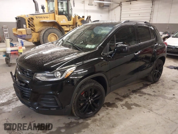 2018 Chevrolet Trax LT with VIN 3GNCJPSB6JL223575, listed as a IAAI auction lot 41986668 with 108,190 mi miles and . Bid and sale history available at carsss.com. Image 2.